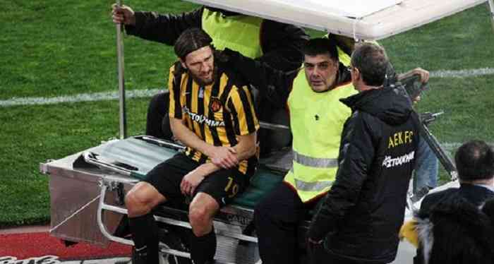 Чигринский получил серьезную травму в матче Кубка Греции